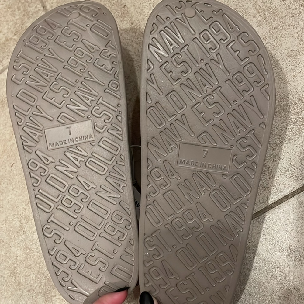 Old Navy neutral clogs - Picture 2 of 4